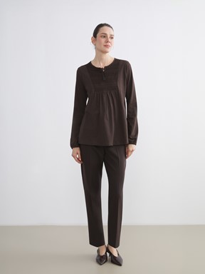 Bluz KOYU KAHVERENGİ