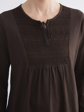 Bluz KOYU KAHVERENGİ