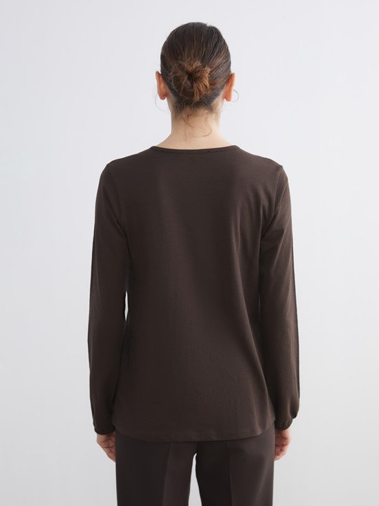 Bluz KOYU KAHVERENGİ