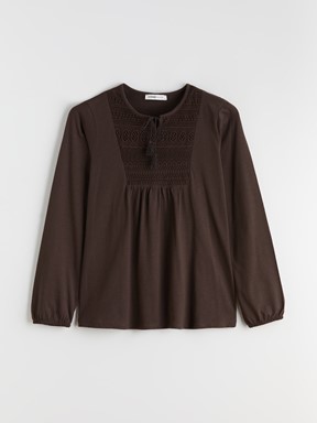 Bluz KOYU KAHVERENGİ