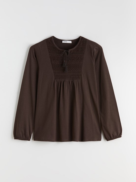 Bluz KOYU KAHVERENGİ
