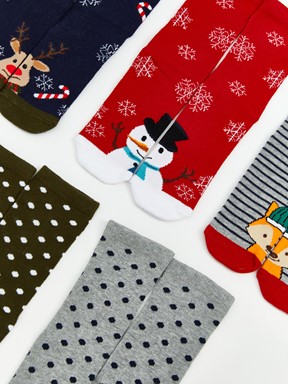 Soket Çorap KARIŞIK RENK İPLİĞİ BOYALI