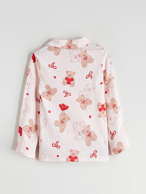 Pijama Takım UÇUK PEMBE BASKILI