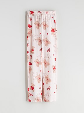 Pijama Takım UÇUK PEMBE BASKILI