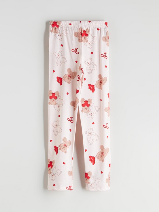 Pijama Takım UÇUK PEMBE BASKILI