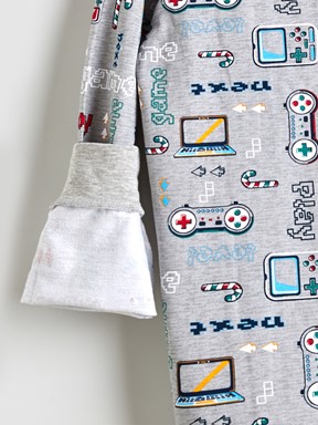 Pijama Takım GRİ MELANJ BASKILI