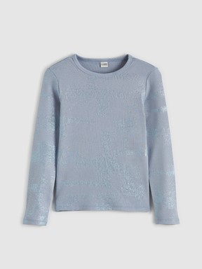 Tişört AÇIK MAVİ BASKILI