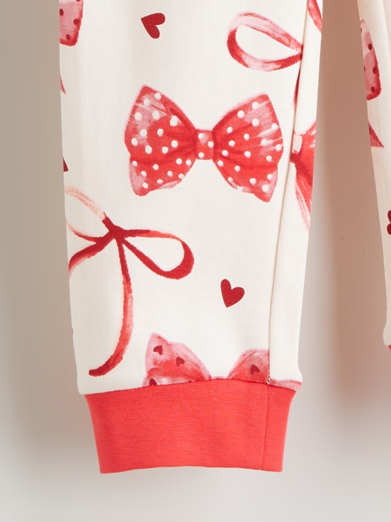 Pijama Takım PEMBE BASKILI