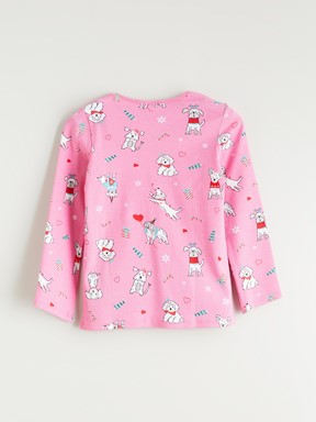 Pijama Takım PEMBE BASKILI