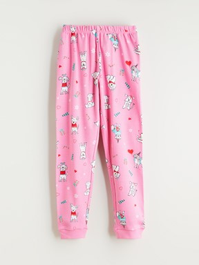 Pijama Takım PEMBE BASKILI