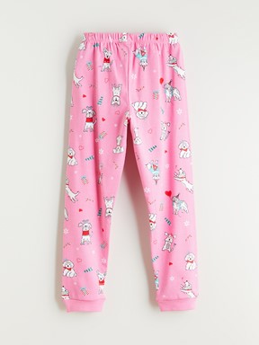 Pijama Takım PEMBE BASKILI