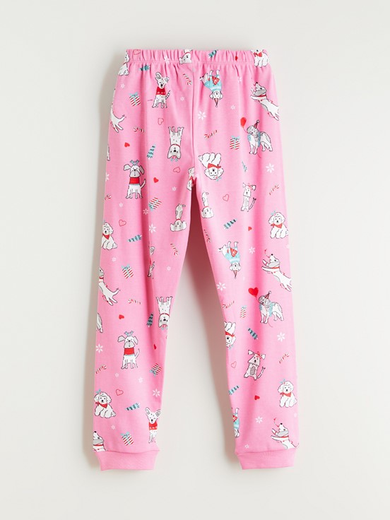 Pijama Takım PEMBE BASKILI