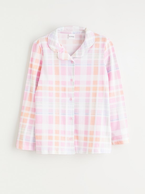 Pijama Takım OPTİK BEYAZ BASKILI