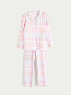 Pijama Takım OPTİK BEYAZ BASKILI