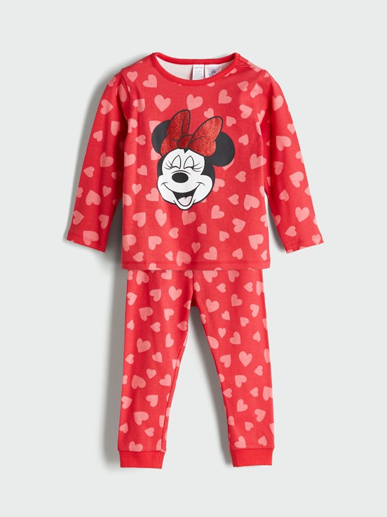 Pijama Takım KIRMIZI BASKILI