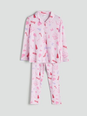 Pijama Takım AÇIK PEMBE BASKILI