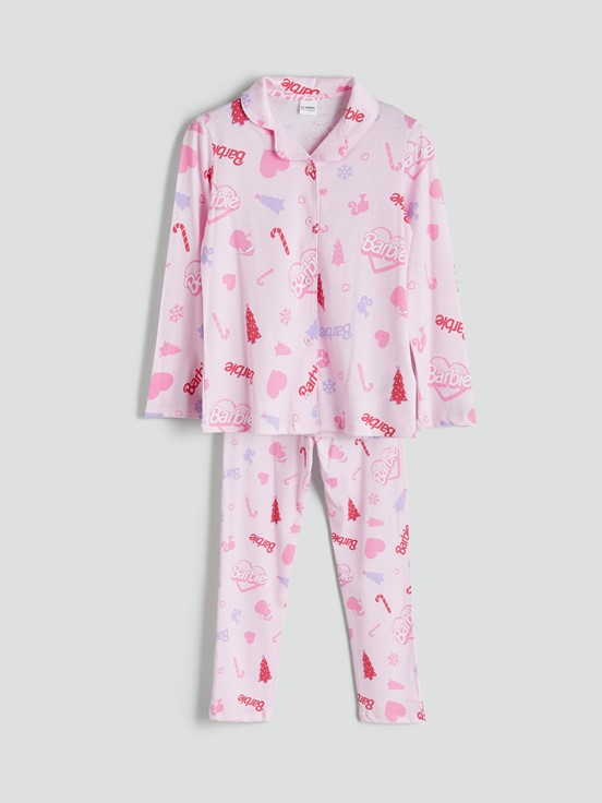 Pijama Takım AÇIK PEMBE BASKILI