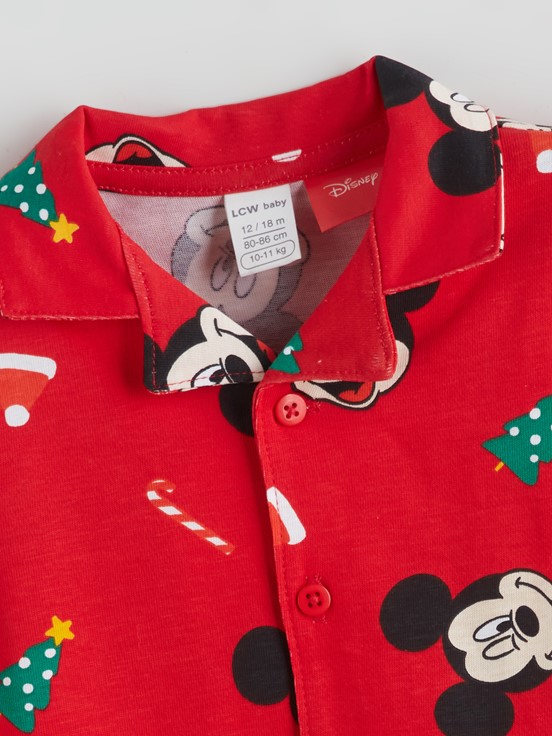 Pijama Takım KIRMIZI BASKILI