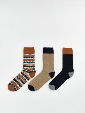 Soket Çorap KARIŞIK RENK İPLİĞİ BOYALI