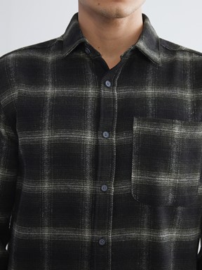 LCW CLASSIC Regular Fit Uzun Kollu Ekose Erkek Oduncu Gömlek HAKİ