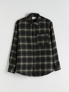 LCW CLASSIC Regular Fit Uzun Kollu Ekose Erkek Oduncu Gömlek HAKİ