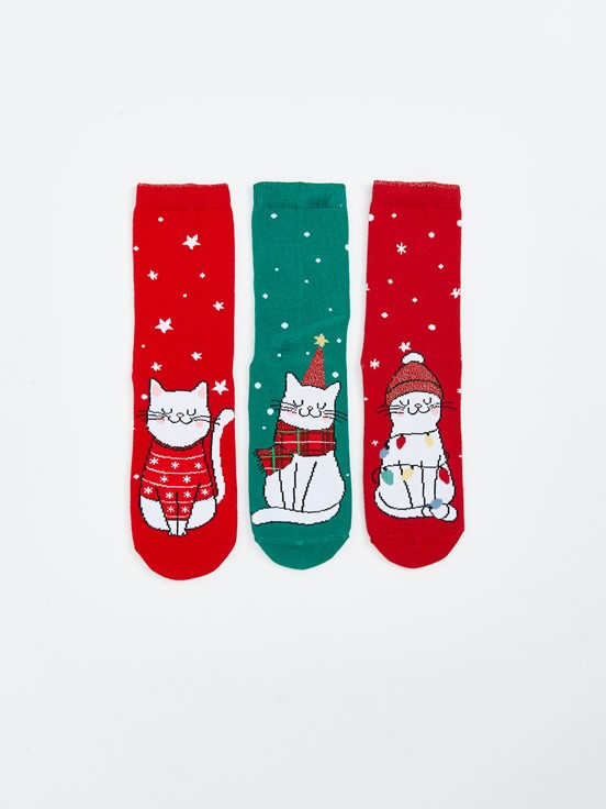 Soket Çorap CANLI KIRMIZI