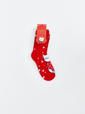 Soket Çorap CANLI KIRMIZI
