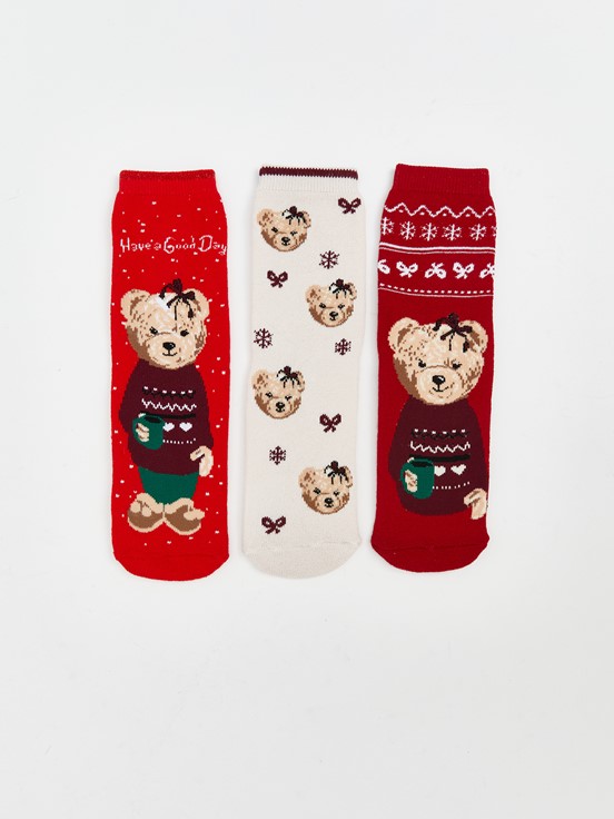 Soket Çorap CANLI KIRMIZI