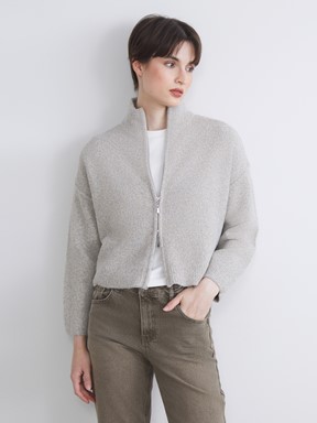 Hırka AÇIK GRİ MELANJ