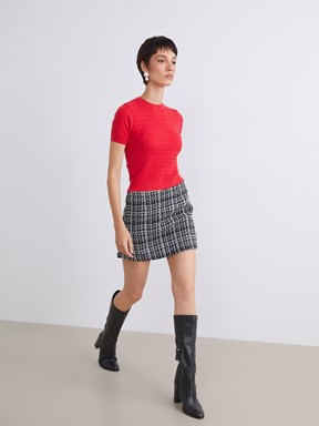 Şort Etek SİYAH EKOSELİ