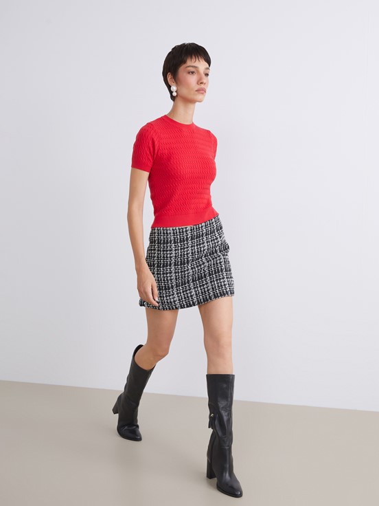 Şort Etek SİYAH EKOSELİ