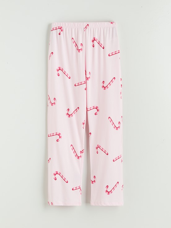 Pijama Takım PEMBE BASKILI