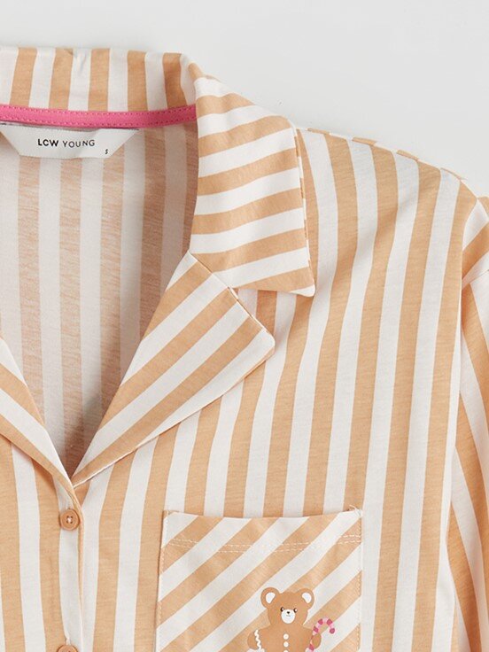 Pijama Takım UÇUK PEMBE BASKILI