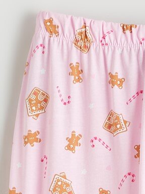 Pijama Takım PEMBE BASKILI
