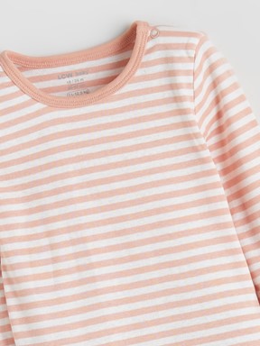 Çıtçıtlı Body AÇIK BEJ BASKILI