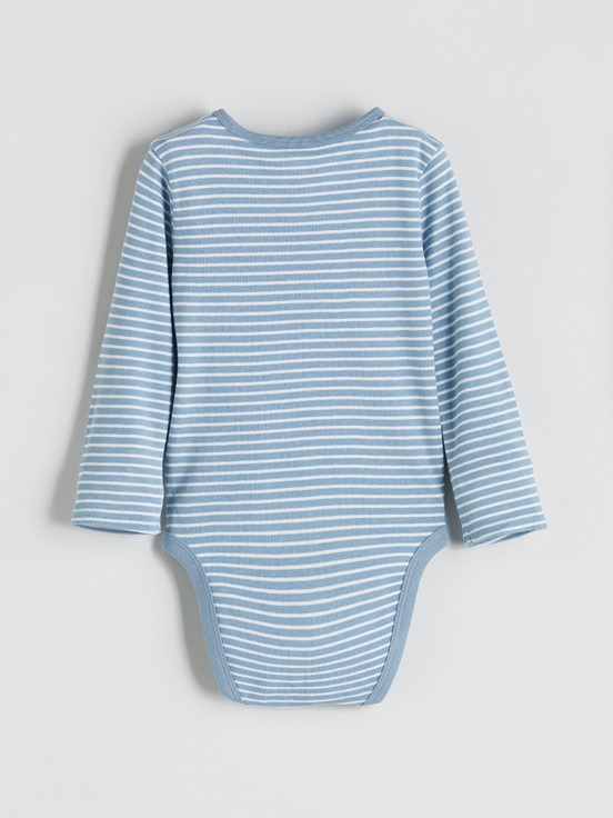 Çıtçıtlı Body AÇIK BEJ BASKILI