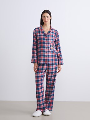 Pijama Takım KIRMIZI EKOSELİ