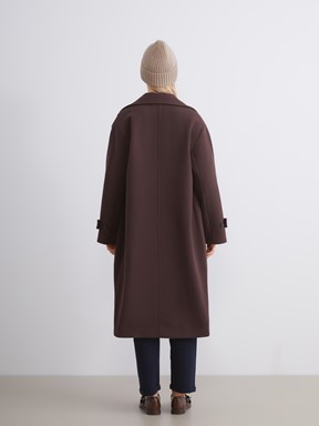 Kaşe Kaban KOYU KAHVERENGİ