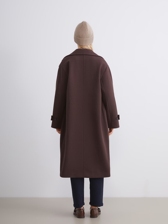 Kaşe Kaban KOYU KAHVERENGİ