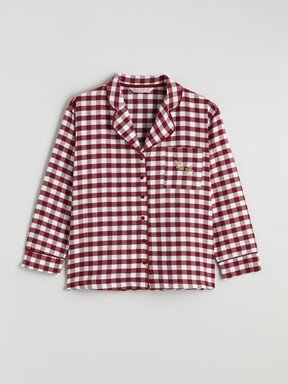 Pijama Takım KOYU KIRMIZI EKOSELİ