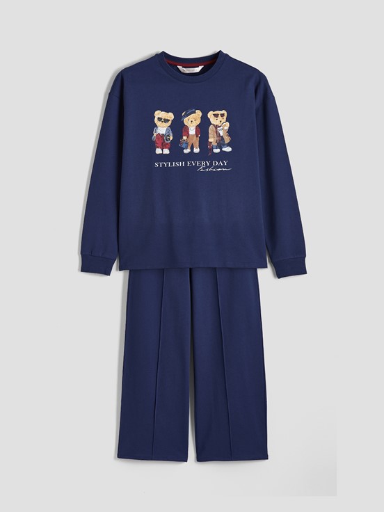 Pijama Takım AÇIK LACİVERT