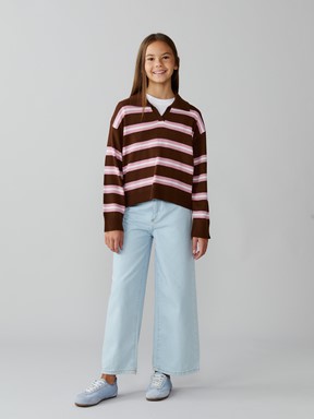 Kazak KAHVERENGİ ÇİZGİLİ