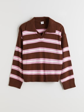 Kazak KAHVERENGİ ÇİZGİLİ