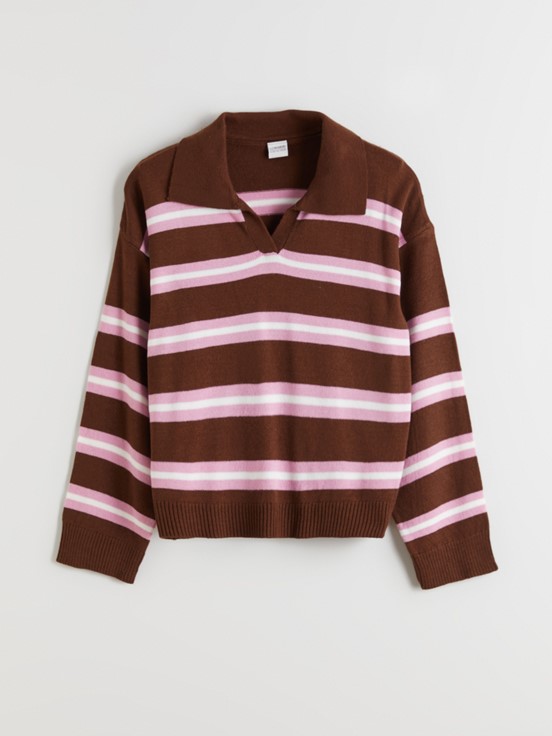 Kazak KAHVERENGİ ÇİZGİLİ