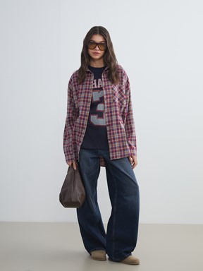 Gömlek Ceket BORDO EKOSELİ