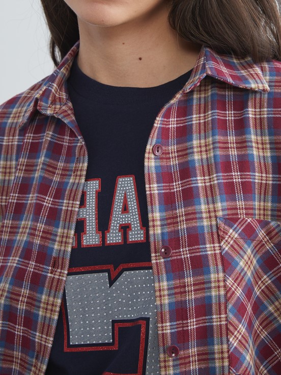 Gömlek Ceket BORDO EKOSELİ