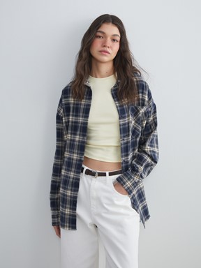 Gömlek Ceket LACİVERT EKOSELİ