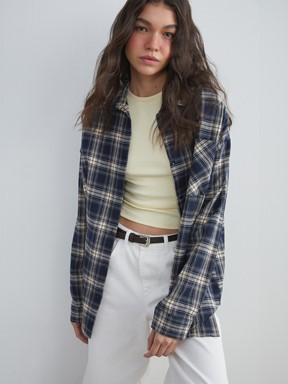 Gömlek Ceket LACİVERT EKOSELİ