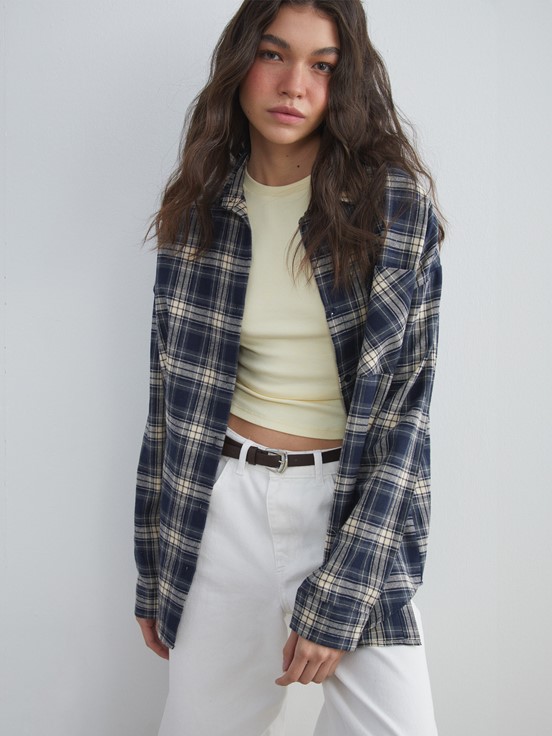 Gömlek Ceket LACİVERT EKOSELİ