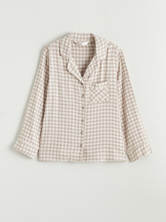 Pijama Takım KAHVERENGİ EKOSELİ